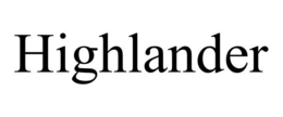 HIGHLANDER trademark