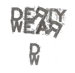 DERTY WEAR DW trademark
