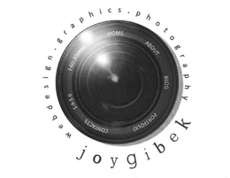 JOYGIBEK WEBDESIGN · GRAPHICS · PHOTOGRAPHY HOME ABOUT BLOG PORTFOLIO CONTACTS 1:4.5-6 F-60-300MM trademark