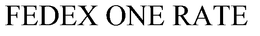 FEDEX ONE RATE trademark