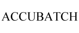 ACCUBATCH trademark