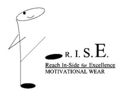 R.I.S.E. REACH IN-SIDE FOR EXCELLENCE MOTIVATIONAL WEAR trademark
