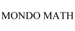 MONDO MATH trademark
