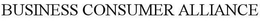 BUSINESS CONSUMER ALLIANCE trademark