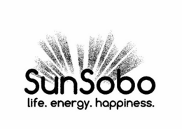 SUNSOBO LIFE. ENERGY. HAPPINESS. trademark