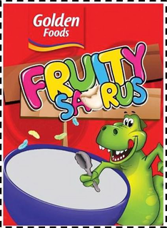 GOLDEN FOODS FRUITY SAURUS trademark