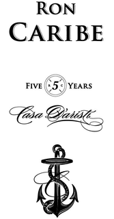 RON CARIBE FIVE (R 5 C) YEARS CASA D'ARISTI trademark