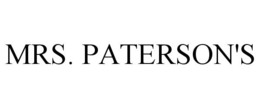 MRS. PATERSON'S trademark