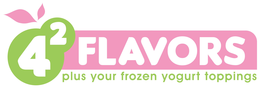 4² FLAVORS PLUS YOUR FROZEN YOGURT TOPPINGS trademark
