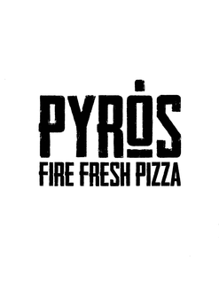 PYRONS FIRE FRESH PIZZA trademark