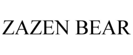 ZAZEN BEAR trademark