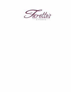 FAROTTO'S ITALIAN RESTAURANT & PIZZERIA trademark