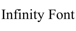 INFINITY FONT trademark