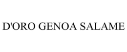 D'ORO GENOA SALAME trademark