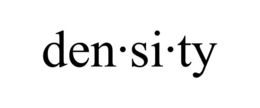 DEN·SI·TY trademark