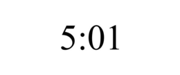 5:01 trademark