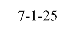 7-1-25 trademark
