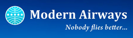 MODERN AIRWAYS NOBODY FLIES BETTER... trademark