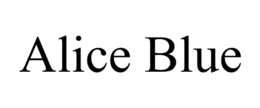 ALICE BLUE trademark