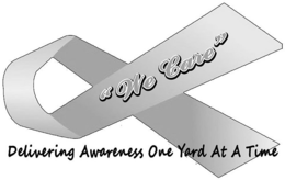 "WE CARE" DELIVERING AWARENESS ONE YARD AT A TIME trademark