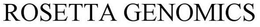 ROSETTA GENOMICS trademark