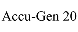 ACCU-GEN 20 trademark