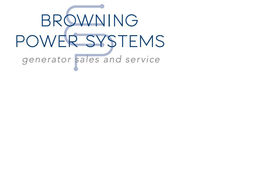 BROWNING POWER SYSTEMS GENERATOR SALES AND SERVICE trademark