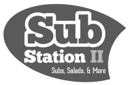SUB STATION II SUBS, SALADS & MORE trademark