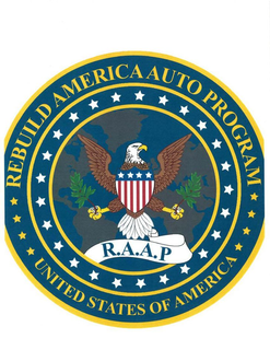 R.A.A.P REBUILD AMERICA AUTO PROGRAM UNITED STATES OF AMERICA trademark