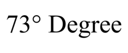 73° DEGREE trademark
