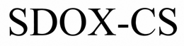 SDOX-CS trademark