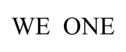 WE ONE trademark