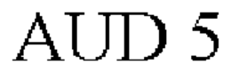 AUD 5 trademark