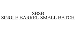 SBSB SINGLE BARREL SMALL BATCH trademark