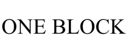 ONE BLOCK trademark
