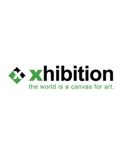 X XHIBITION THE WORLD IS A CANVAS FOR ART. trademark