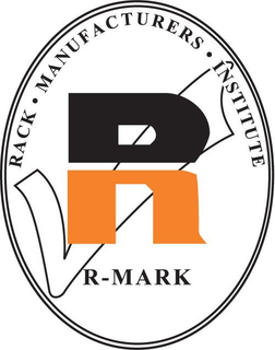 R-MARK RACK · MANUFACTURERS · INSTITUTE trademark