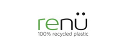 RENÜ 100% RECYCLED PLASTIC trademark