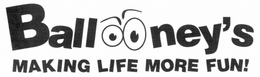BALLOONEY'S MAKING LIFE MORE FUN! trademark