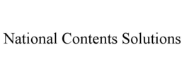 NATIONAL CONTENTS SOLUTIONS trademark