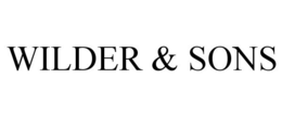 WILDER & SONS trademark