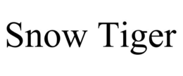 SNOW TIGER trademark