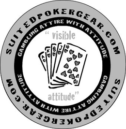 SUITEDPOKERGEAR.COM GAMBLING ATTIRE WITH ATTITUDE "VISIBLE ATTITUDE" trademark