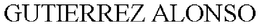 GUTIERREZ ALONSO trademark