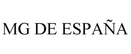 MG DE ESPAÑA trademark