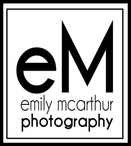 EM EMILY MCARTHUR PHOTOGRAPHY trademark