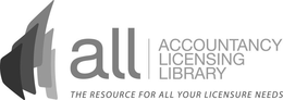 ALL ACCOUNTANCY LICENSING LIBRARY THE RESOURCE FOR ALL YOUR LICENSURE NEEDS trademark