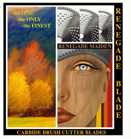 RENEGADE BLADE CARBIDE BRUSH CUTTER BLADES RENEGADE MAIDEN, THE ONE THE ONLY THE FINEST trademark