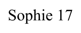 SOPHIE 17 trademark