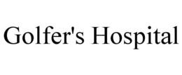 GOLFER'S HOSPITAL trademark